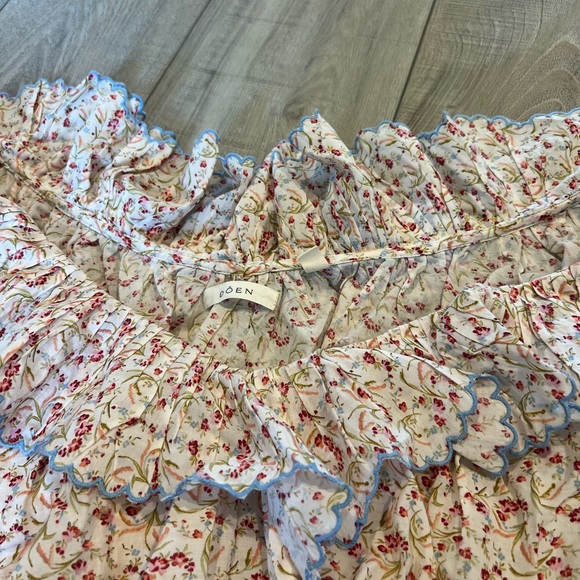 Doen Cream Ruffled Puff Sleeve Blouse - Picture 3 of 11